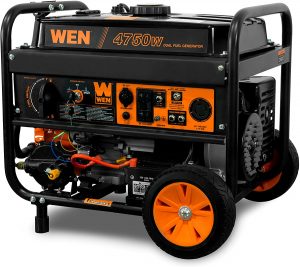 WEN DF475T Dual Fuel 120V 240V Portable Generator